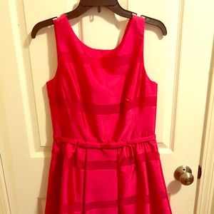 Hot pink dress!